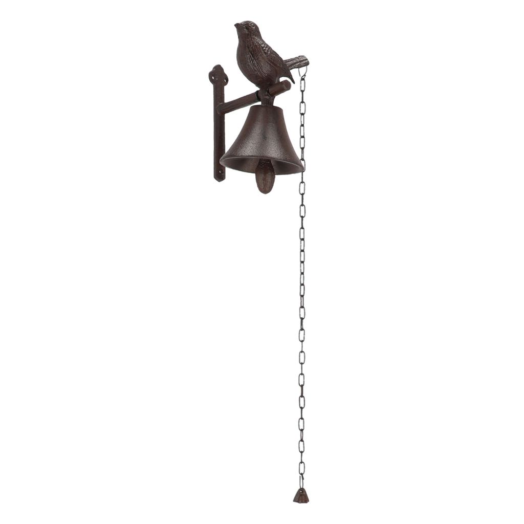 Esschert Design Cloche de porte Oiseau avec chaîne à tirer Image du produit 