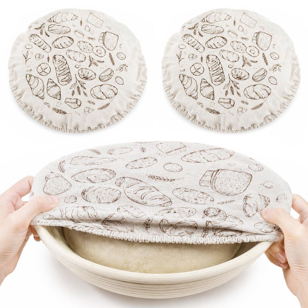 Sauerteig Gärhaube 10 Zoll 2er Set, wiederverwendbare Produktbild 