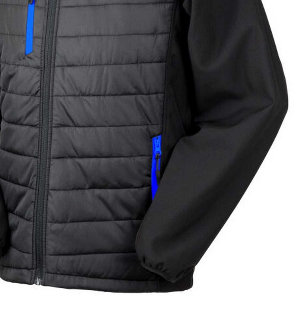 Result - "Compass" Weste für Herren/Damen Uni BC4749 (4XL) (Schwarz/Königsblau)