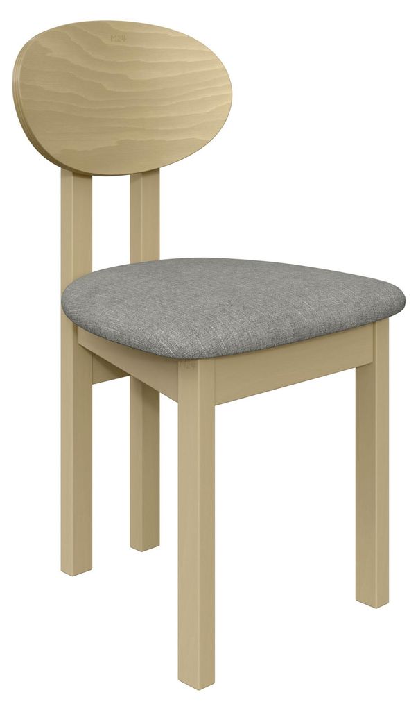 MIRJAN24 Stuhl Divo III, Esszimmerstuhl aus Buchenholz, 47x48x85 cm (Holzfarbe: Sonoma, Stofffarbe: Hygge D91)