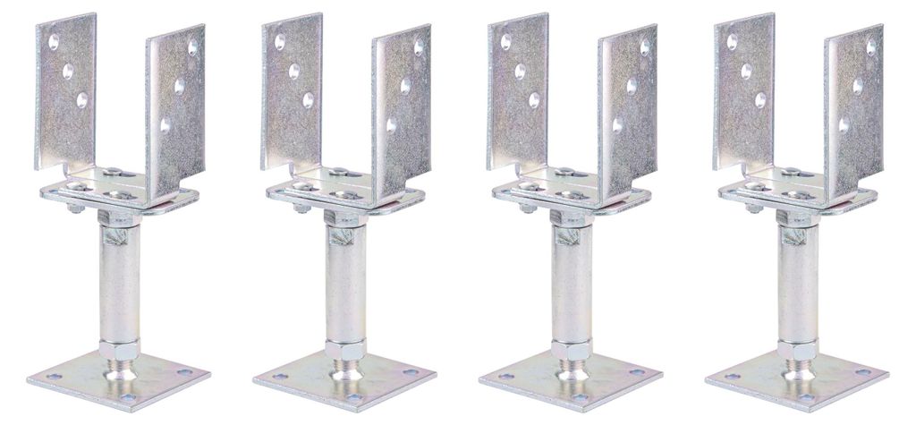 Alberts 4 x U-Pfostenträger, Breite 71 - 161 mm, Produktbild 