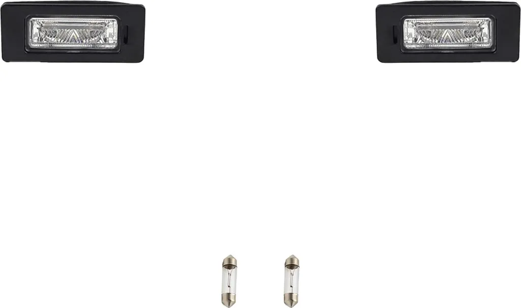 Éclairage de Plaque Skoda Superb Kit Complet 2 Pièces avec Ampoules
