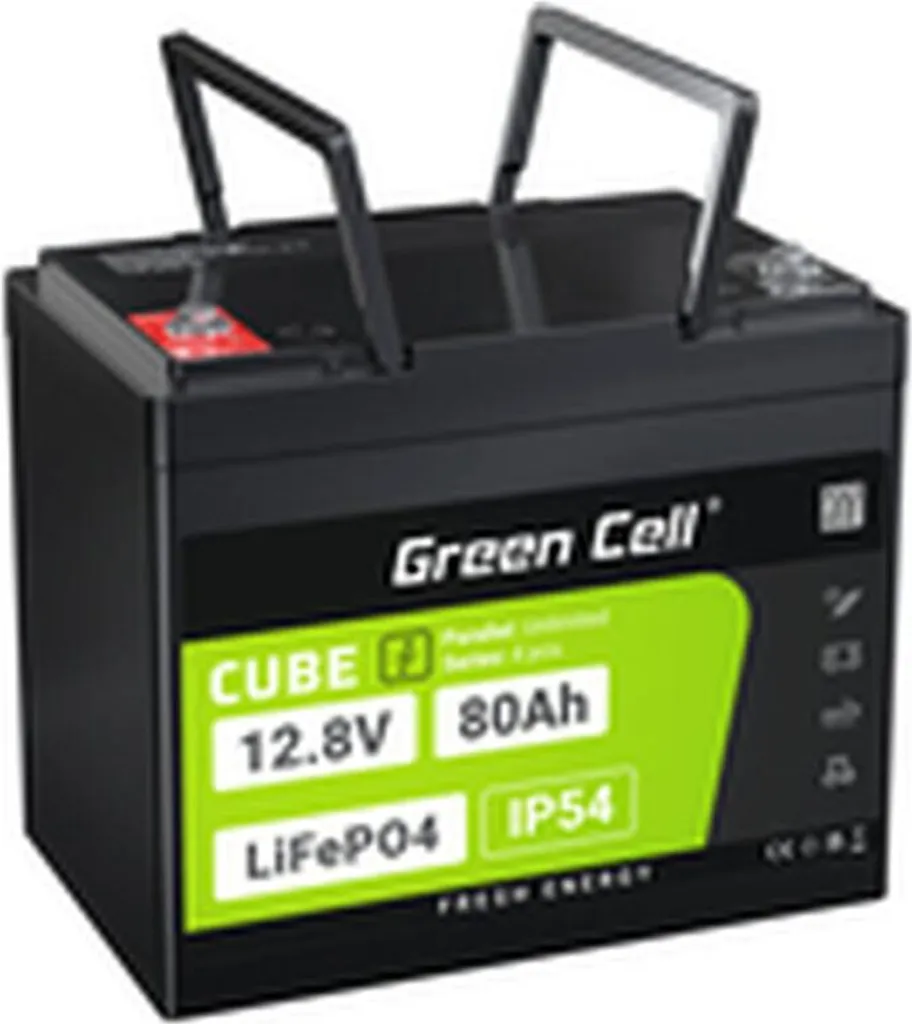 Station d'Énergie Portable LiFePO4 Green Cell CUBE 80000mAh pour Voyage