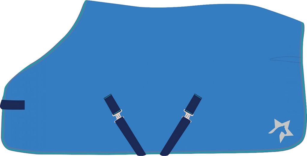 Hy - "Zeddy" Fleece-Pferdedecke BZ521 (122cm) (Kobaltblau/Blaugrün/Türkis)