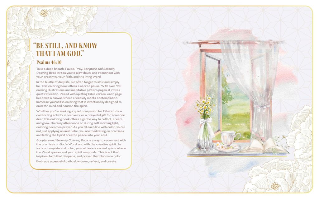 Scripture and Serenity Coloring Book: A Coloring Book of God's Promises - Over 150 pages to color (Chartwell Deluxe Spredges Editions)