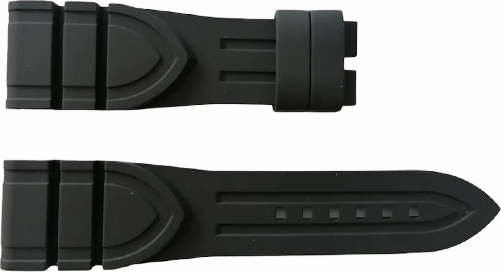 Bracelet de Montre en Caoutchouc Tudor Noir 24mm - Accessoire Officiel