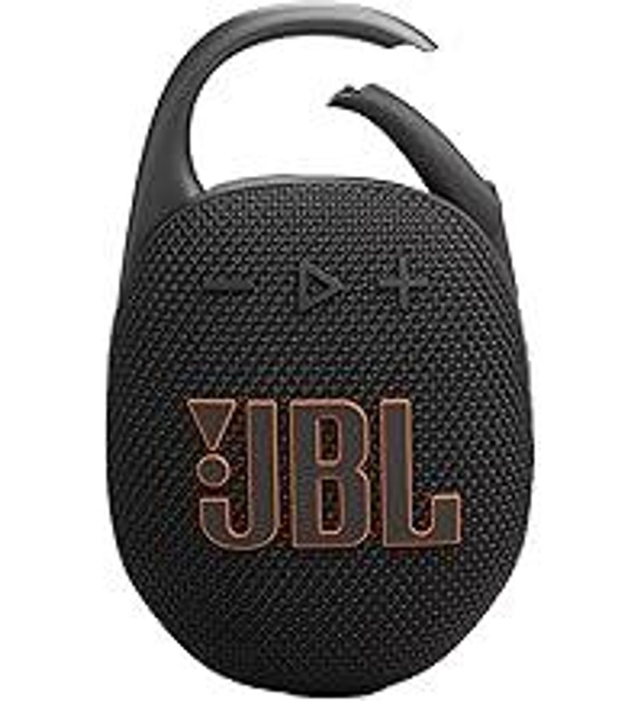 JBL Clip 5 - Schwarz – Tragbare Bluetooth-Lautsprecher-Box mit JBL Pro Sound, tiefem Bass und Playtime-Boost-Funktion – Wasserfest und staubfes...