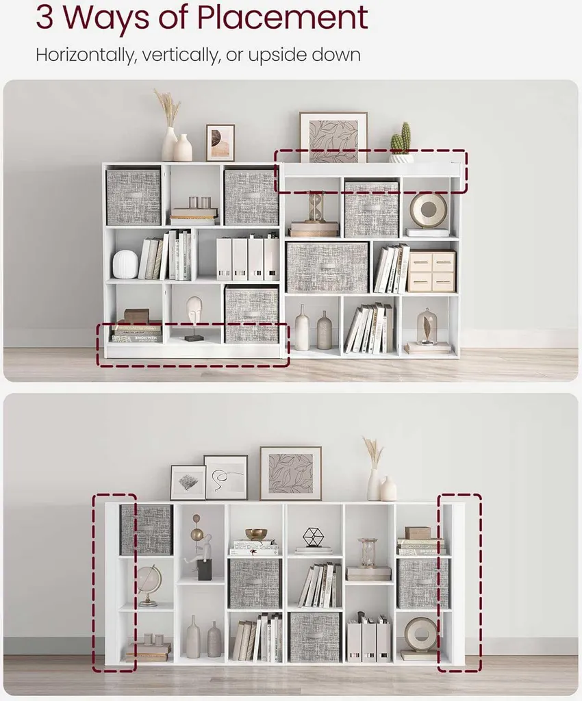 Bibliothèque blanche bois 97.5x30x100cm pour optimiser petits espaces