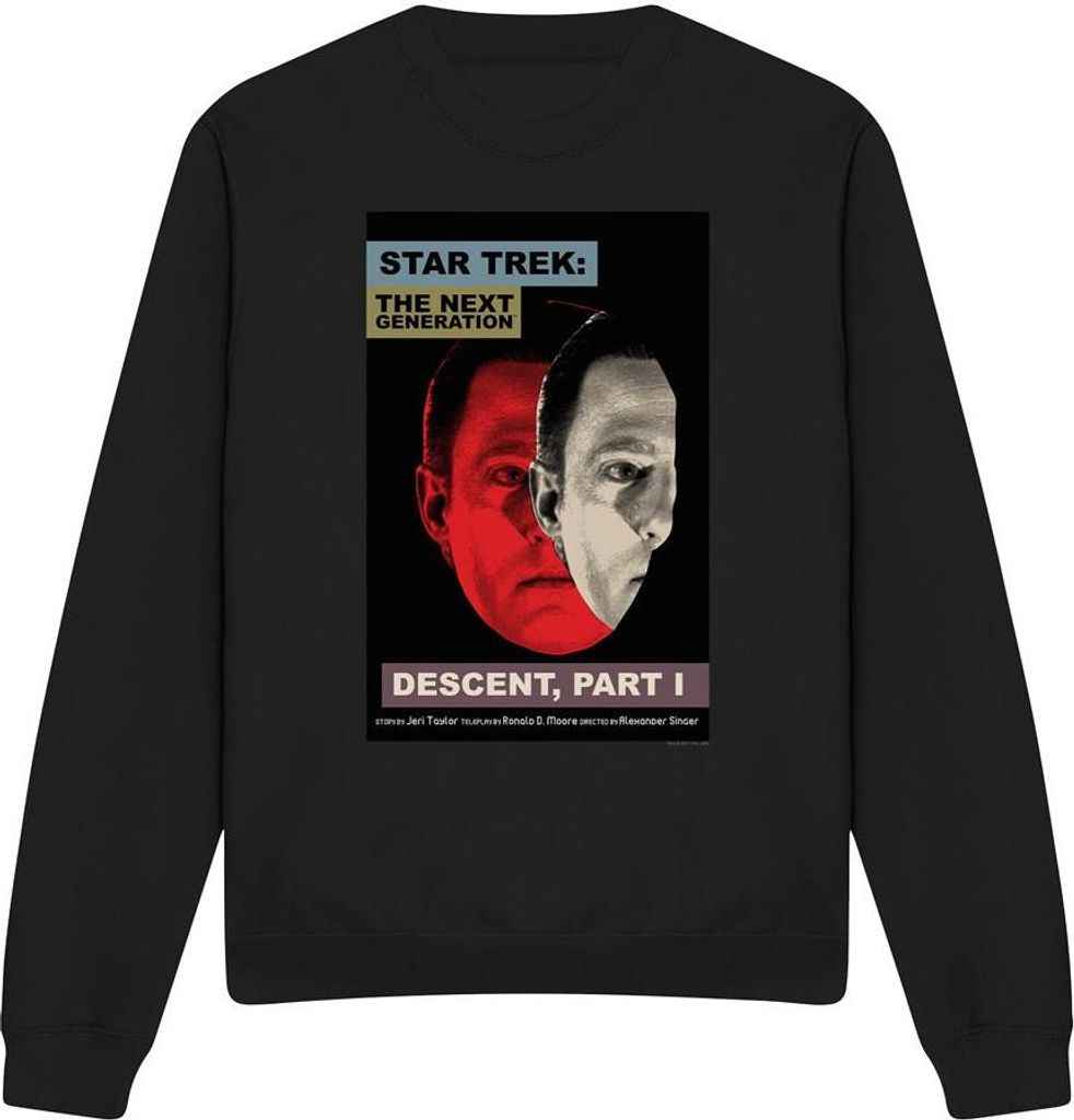 Star Trek - "The Next Generation Season 6 Episode 26" Sweatshirt für Herren/Damen Uni TV11973 (XL) (Schwarz)