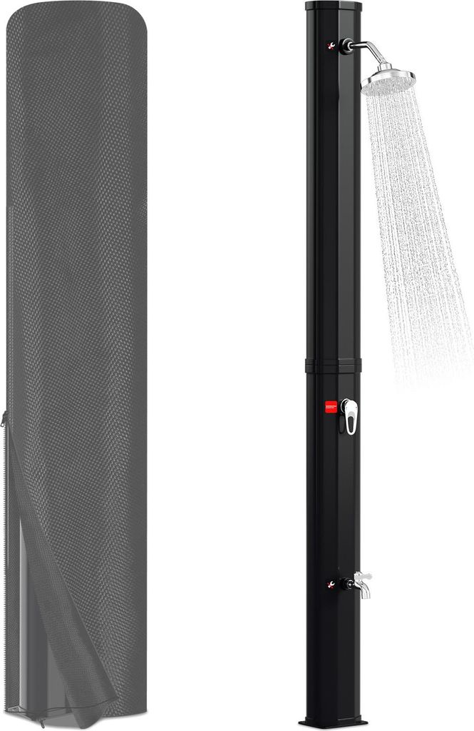 Doccia da giardino solare Izrielar 35L con copertura Immagine del prodotto 