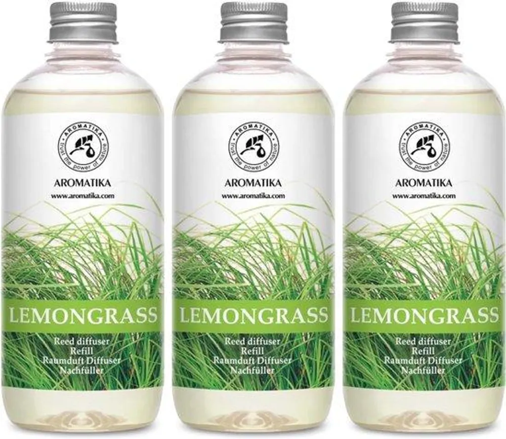 Parfums à la citronnelle 3 x 500 ml longue durée pour diffuseur extérieur