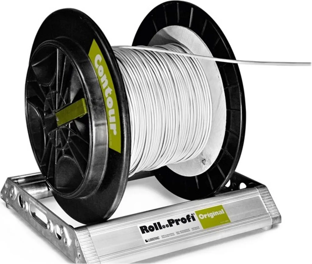 Support de touret de câble pour pose électrique sur chantier pro