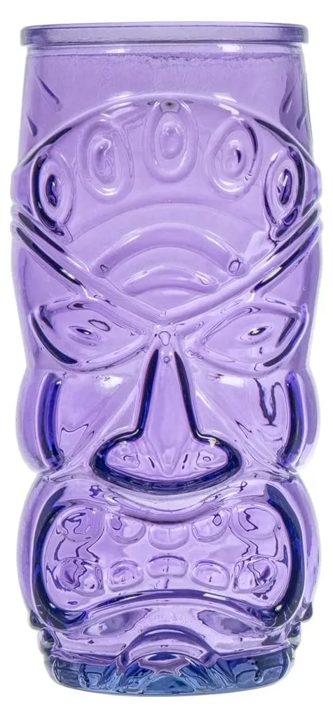 Home Totem Set de 6 Verres à Cocktail en Verre Violet de 55 ml