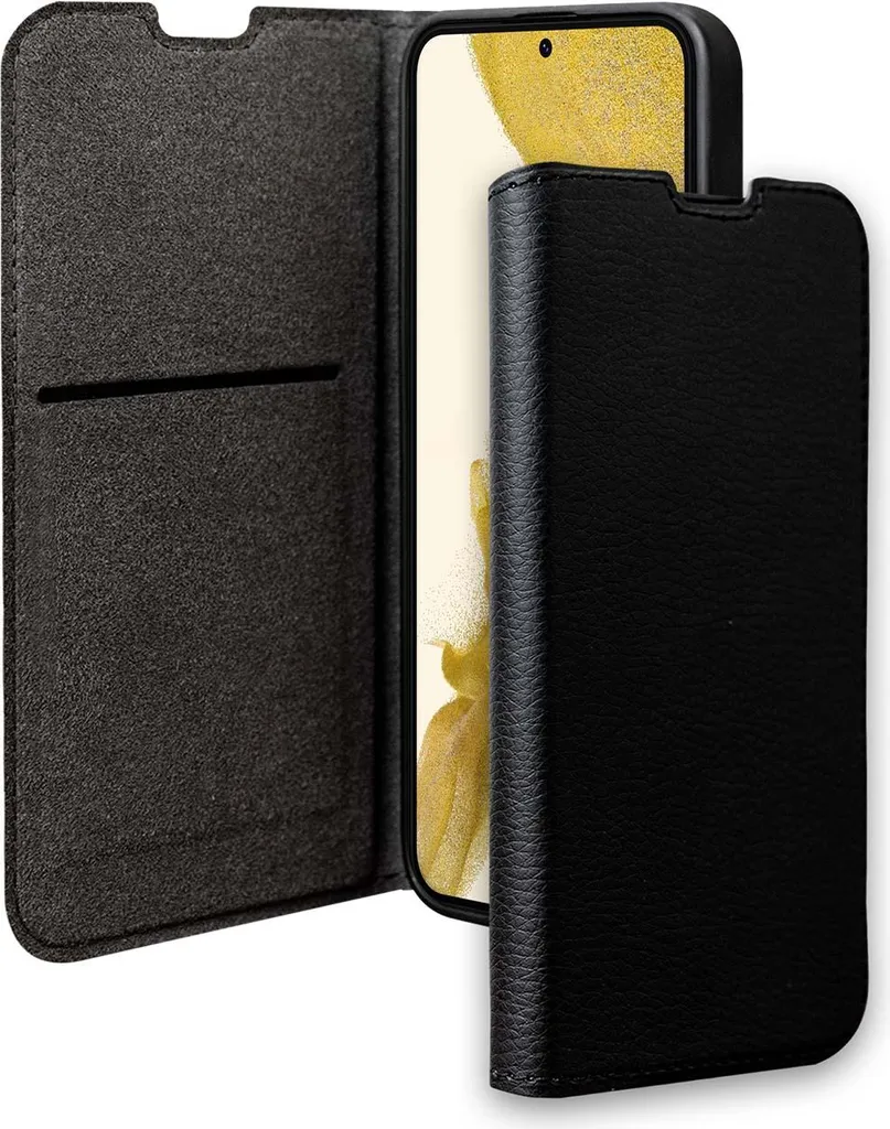 Étui Antichoc Samsung Galaxy S22 avec Porte-carte GRS Noir FOLIOGS22BV2