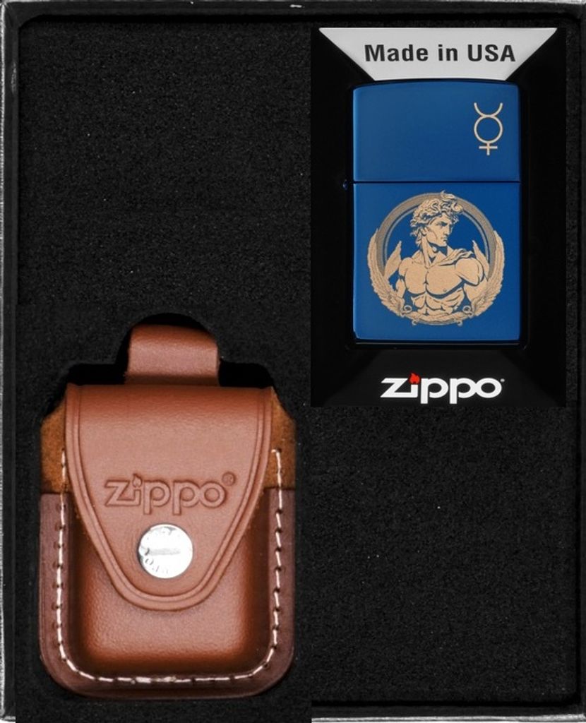 ZIPPO Feuerzeug-Set GOD MERCURY Geschenk No4