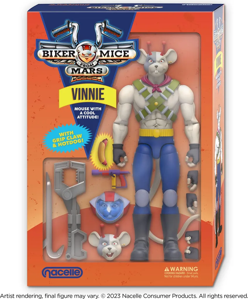 Figurine de collection Biker Mice From Mars Vinnie - Statuette 17 cm - 3