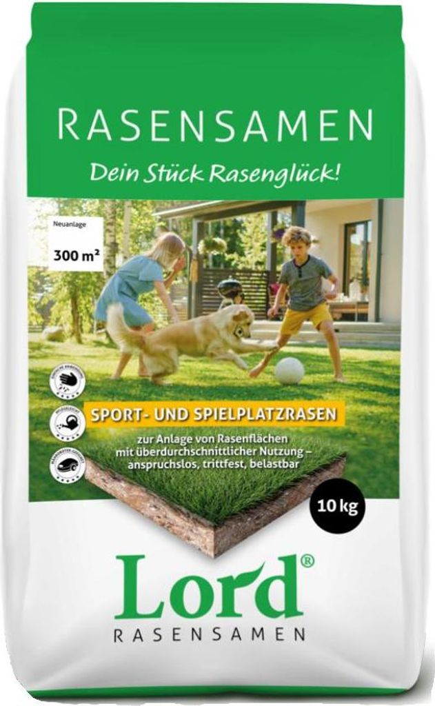 Lord Rasensamen Sport- und Spielplatzrasen 10 kg Produktbild 