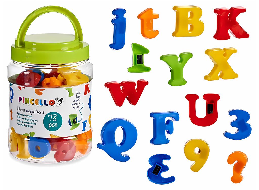78 magnetische Buchstaben & Zahlen für Kinder Magnet Lernspielzeug Alphabet 66
