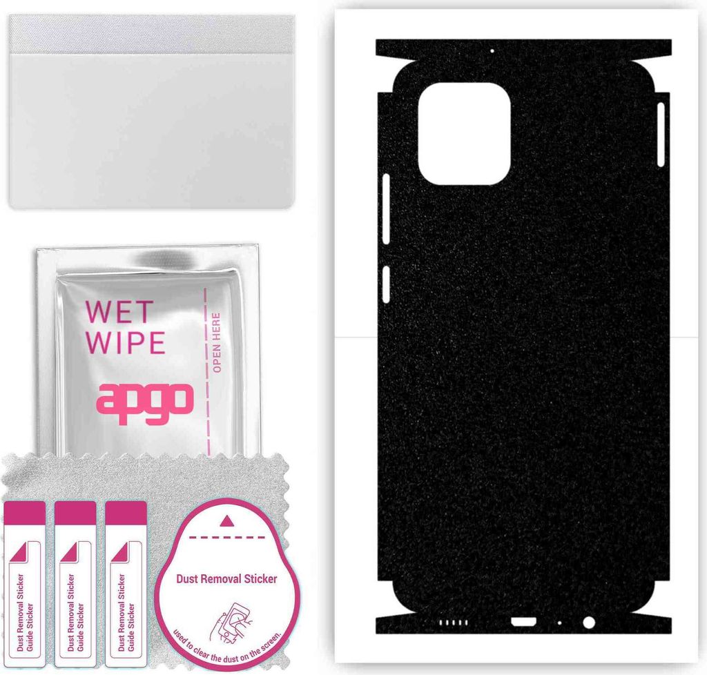 apgo Rückseite + Seiten Schutzfolie, Skin, kompatibel mit Samsung Galaxy A03, Hinten Displayschutzfolie aus Vinylfolie, kratzfest, einfache Montag...