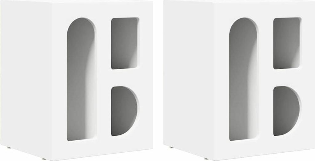 Nachttisch 2 pcs Weiß 40 x 35 x 50 cm Holzwerkstoff