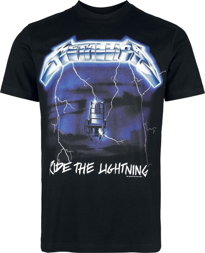 Metallica T-Shirt Herren Ride The Lightning - Heavyweight schwarz S