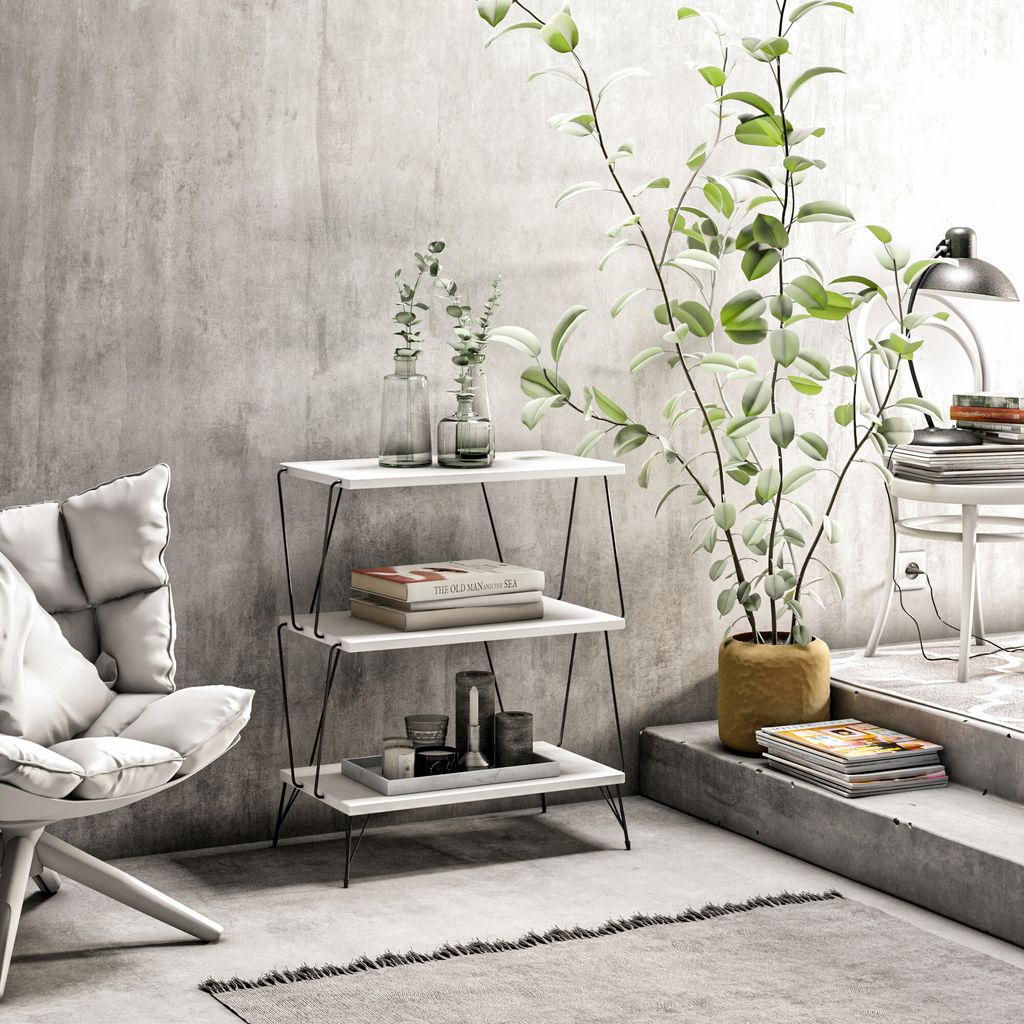 Skye Decor, Lazandos - White, Beistelltische, Weiß, 46 x 76 Produktbild 