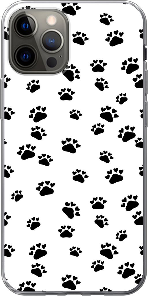 MuchoWow Handyhülle Schutzhülle Hülle für Telefoonhoesje iPhone 13 Pro Muster - Katze - Pfoten - Jungen - Mädchen - Kinder - Kind Silikon So...