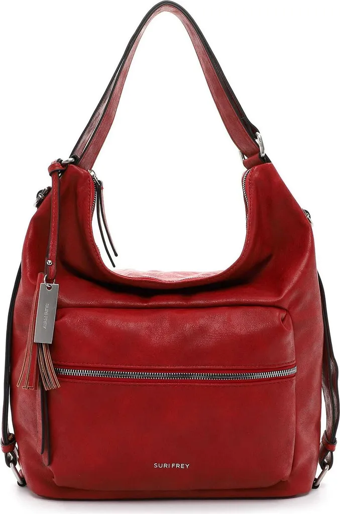 Borsa Zaino SURI FREY Carly Rosso: Comodità per Mamme Impegnate