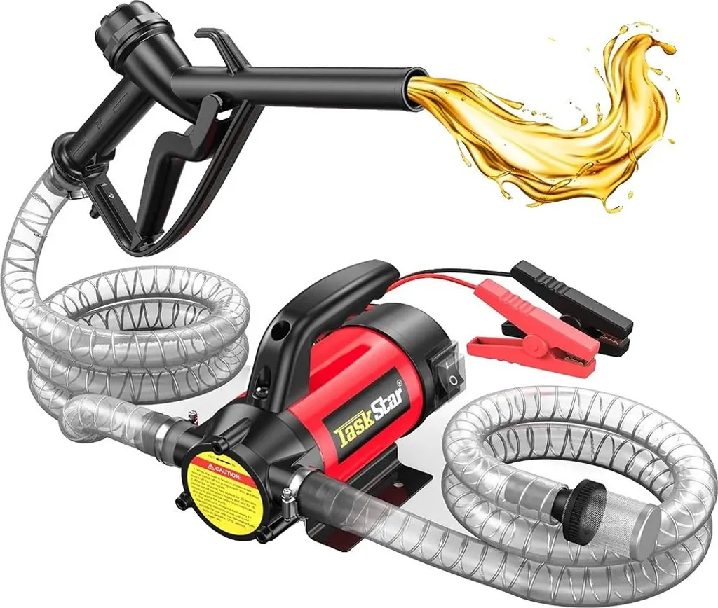 Pompe de transfert 12V auto-amorçante - Débit rapide 13 GPM pour diesel