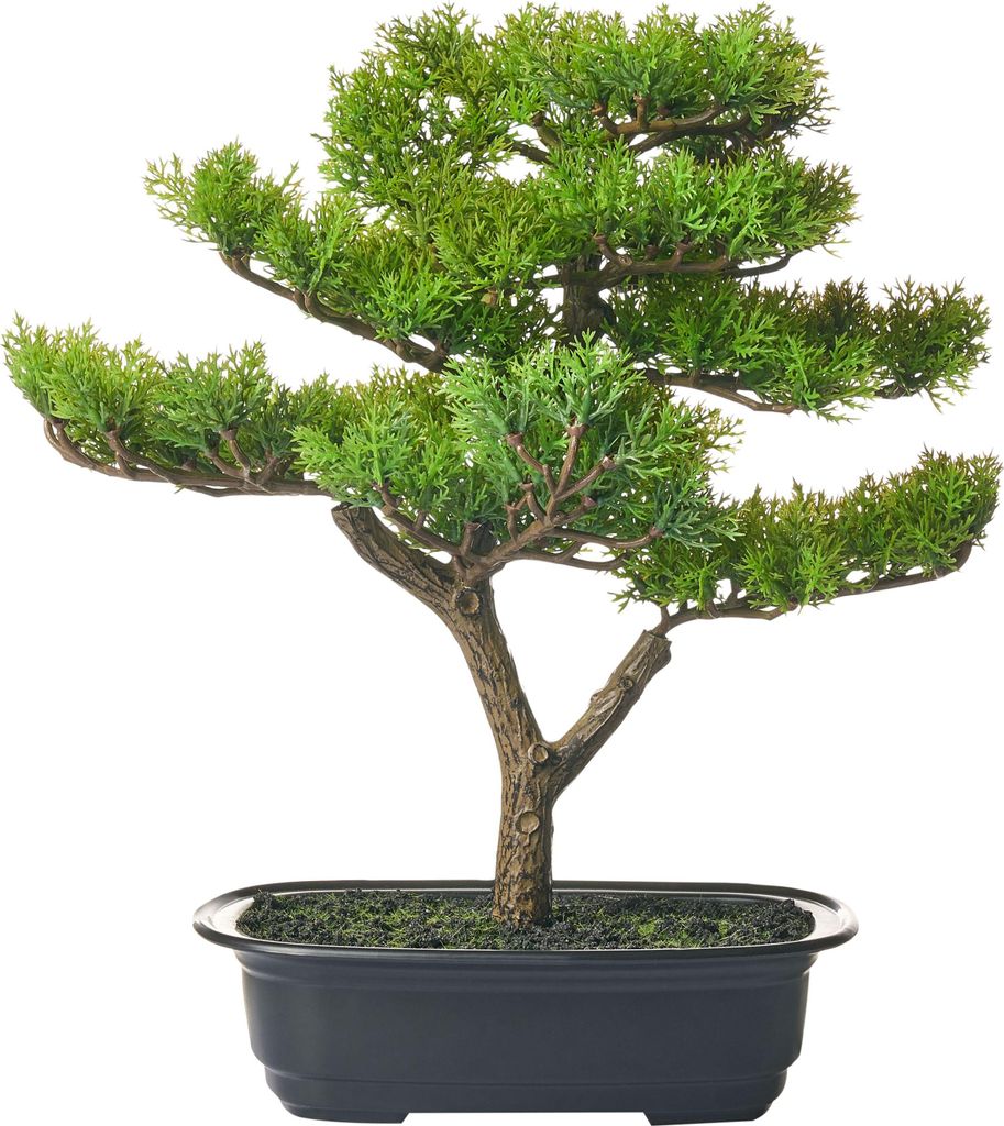BELIANI Kunstpflanze Bonsai Baum Grün 37 cm im Blumentopf Künstlich Indoor Dekoration Wohnaccessoires