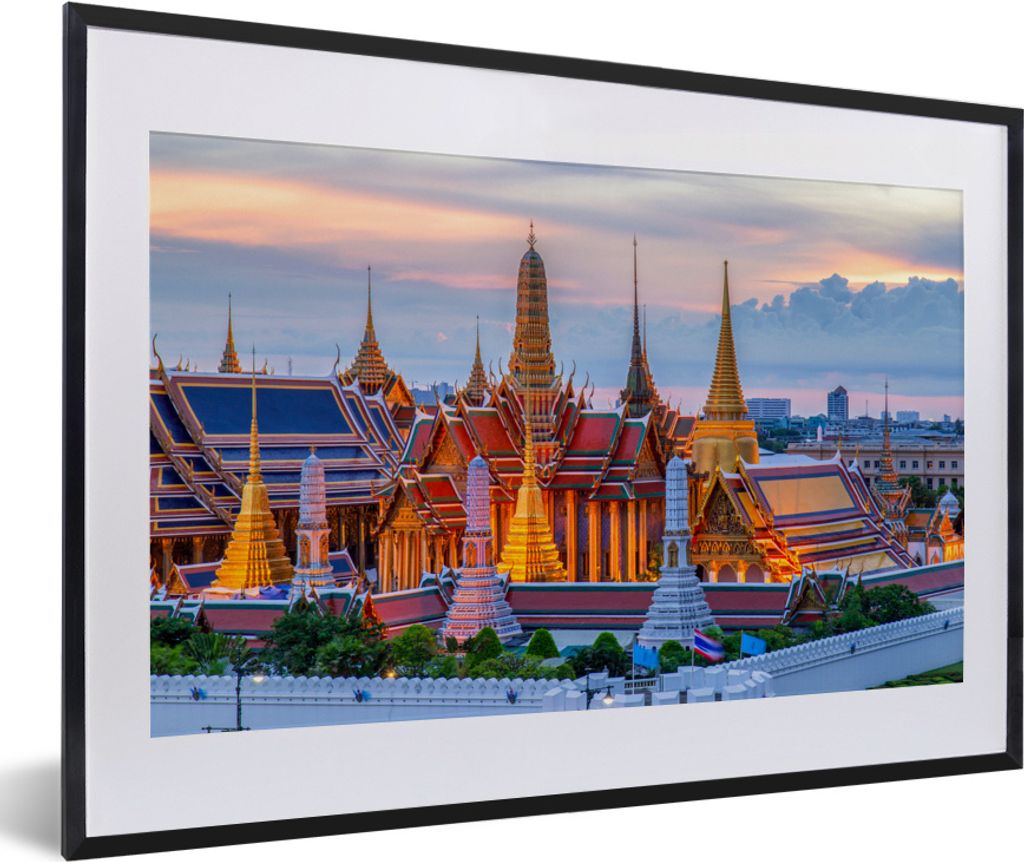 MuchoWow® MuchoWow® Gerahmtes Poster Palast - Thailand - Produktbild 