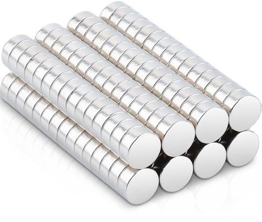 Starke Neodym-Magnete 5x2mm, 120 Stück, für Magnetborde, Kühlschränke