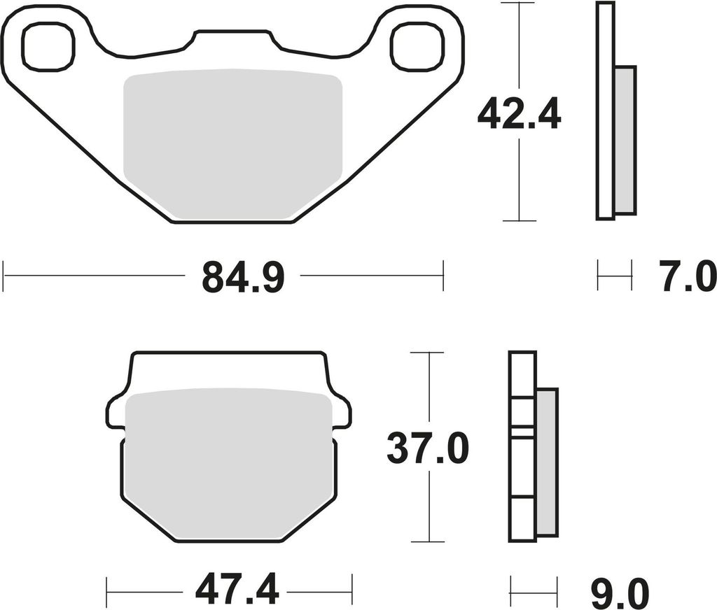 TRW Bremsbeläge MCB 519 Bremsbelag MCB 519 Si aus Sintermetall