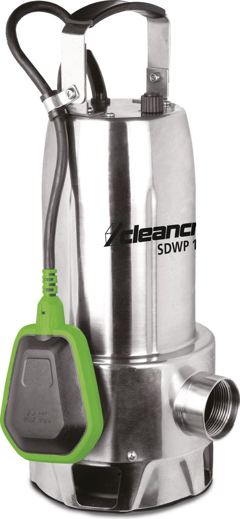 Cleancraft Tauchpumpe für Schmutzwasser, Eintauchtiefe 7 Meter, Leistung 1000 W