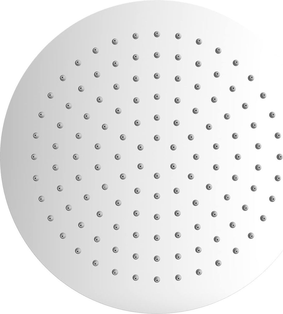 Duschkopf aus Edelstahl – Wassersparende Dusche, 20 cm runder Duschkopf, universeller Regenduschkopf, 1/2 Zoll Gewinde, 360° drehbar, 30° neigb...