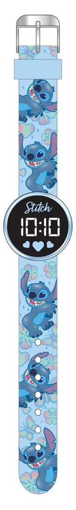 Accutime Uhr Stitch LED rund mit austauschbarer Batterie