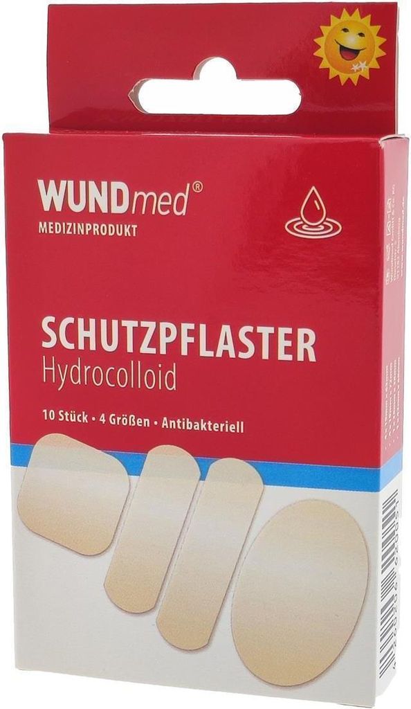 WUNDmed Wundpflaster Hydrocolloid 4 Größen 10 Stück Produktbild 