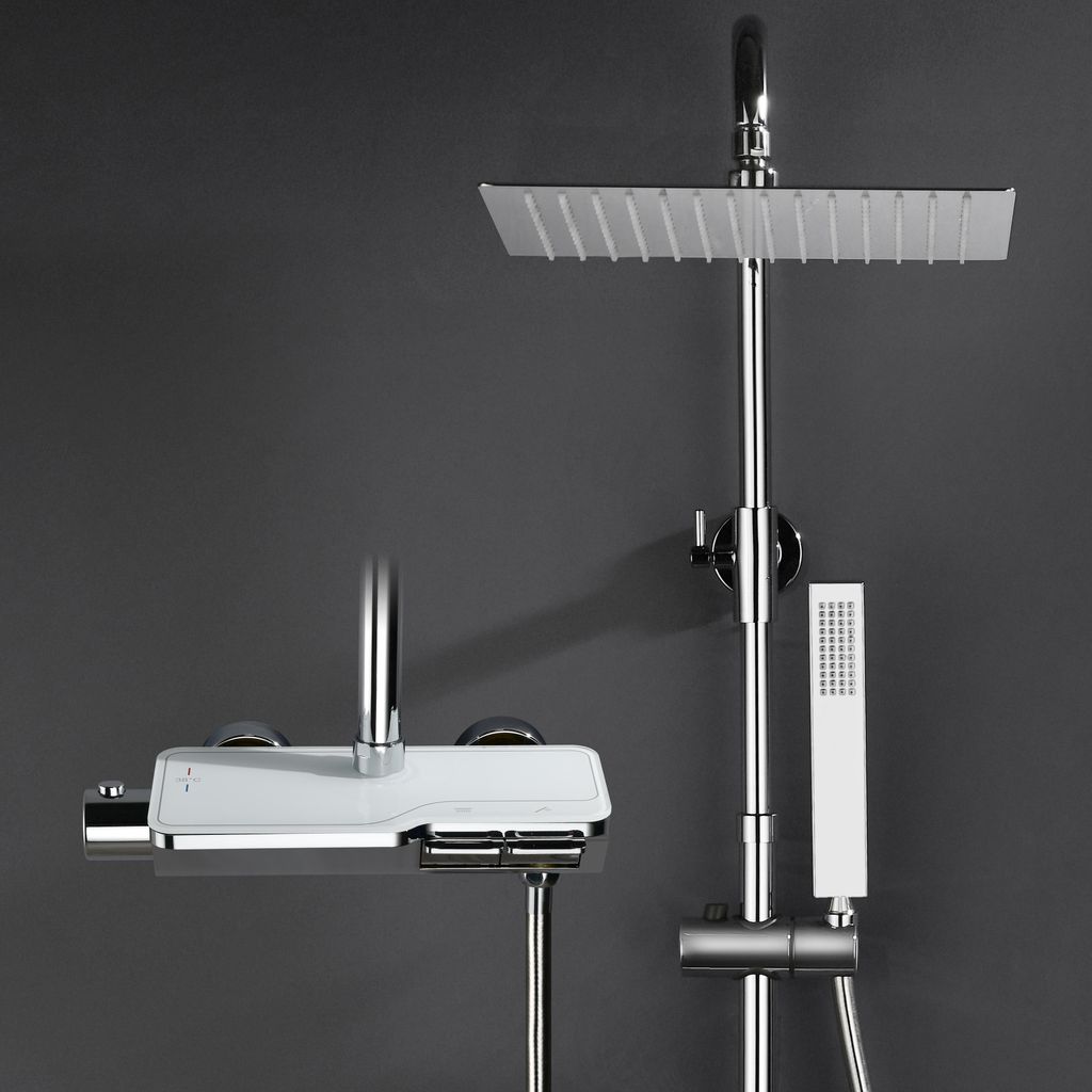JOHO Regendusche Duschset mit Duscharmatur Komplettset- Produktbild 