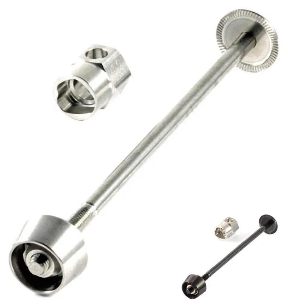 Sécuriser roue avant vélo Pitlock Set 04 argent 119mm axe antivol - 2