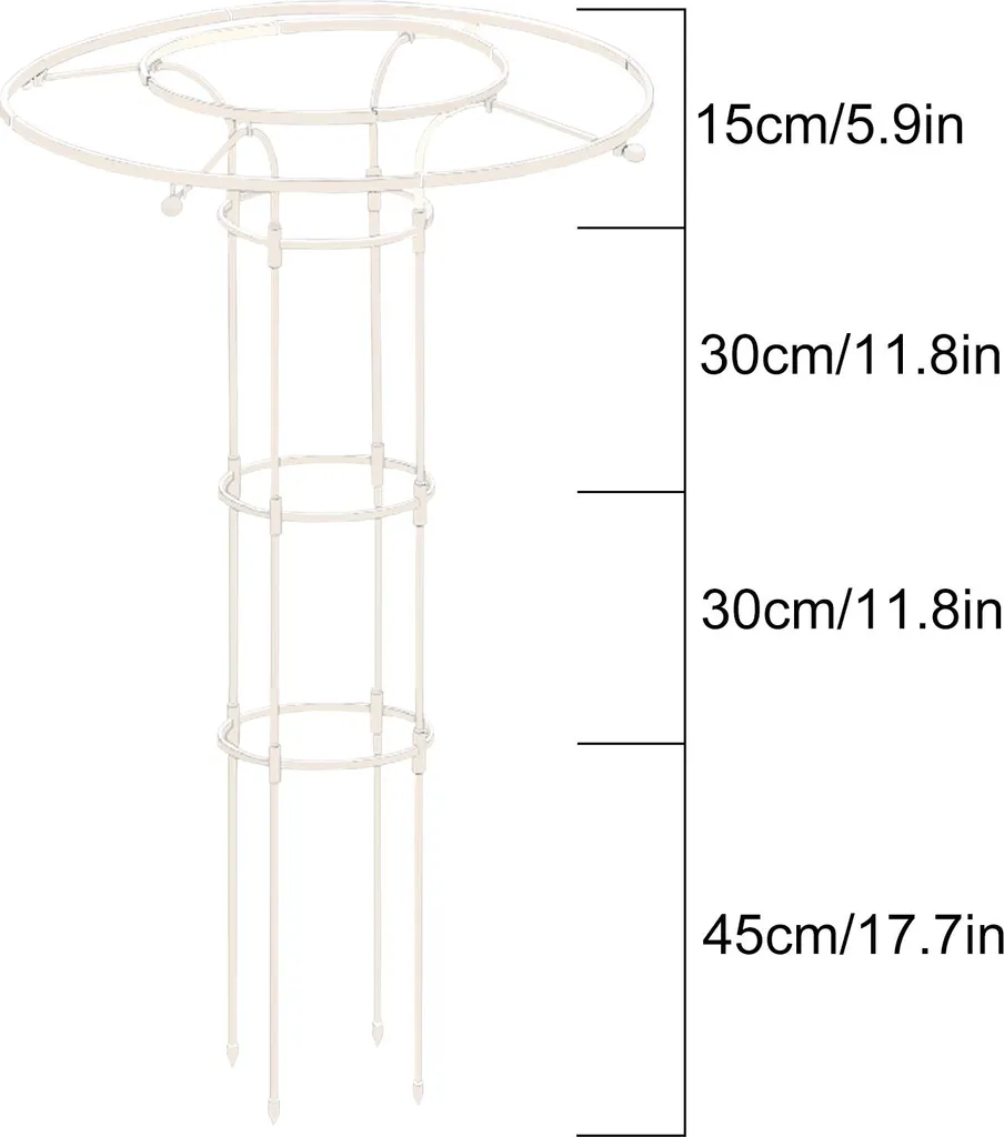 Sistema Bordura Bianca 120cm - Recinzione Estetica per Aiuole 25cm