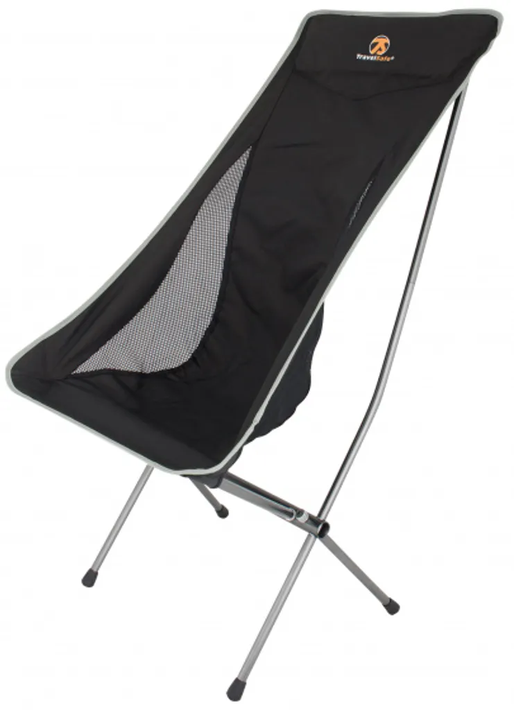 Siège de camping York TravelSafe noir en alu idéal pour bivouac et rando