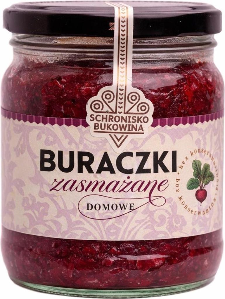 Smażony burak ćwikłowy 380 g – Schronisko Bukowina Zdjęcie produktu 