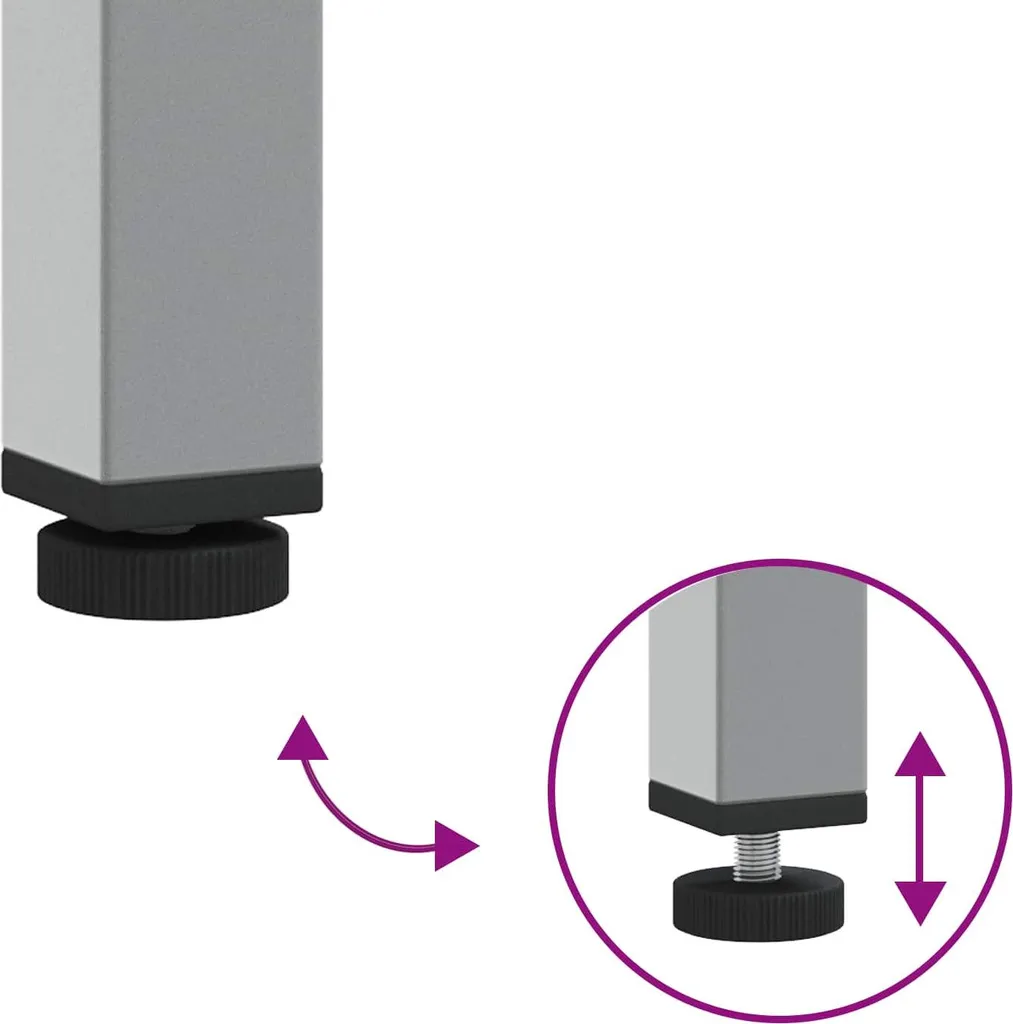 Petite table d'angle grise 55x55 cm : la solution pour recoins vides