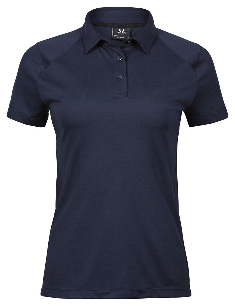 Tee Jays - "Luxury" Poloshirt für Damen - Sport FK919 (S) (Marineblau)