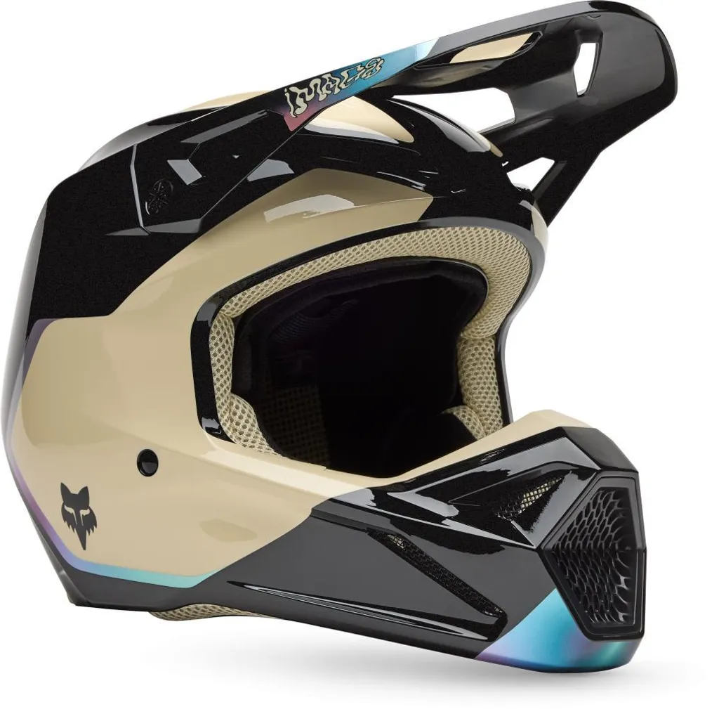 Casque Motocross Fox V1 Hello Future Noir XS pour Tout-Terrain et MX