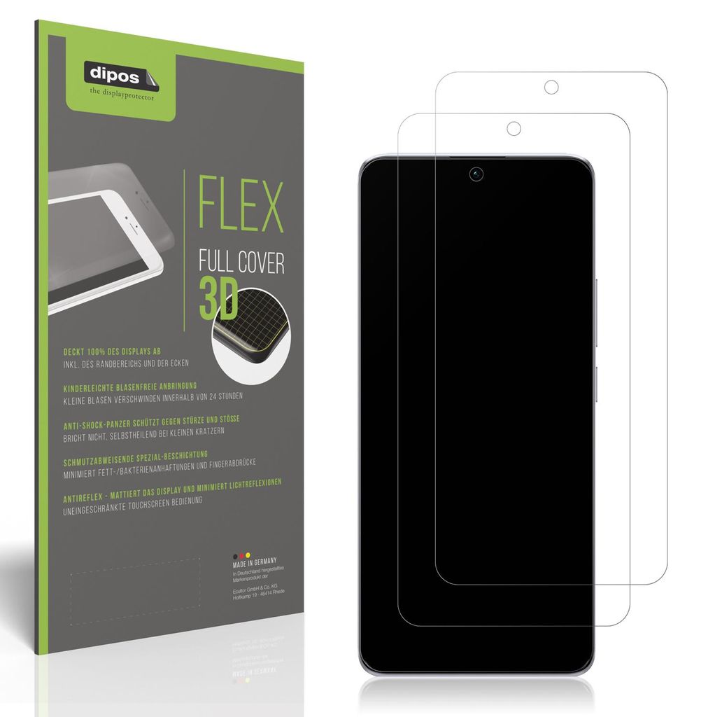 2x Full Cover Schutzfolie matt für Xiaomi Redmi Note 13 Pro Produktbild 