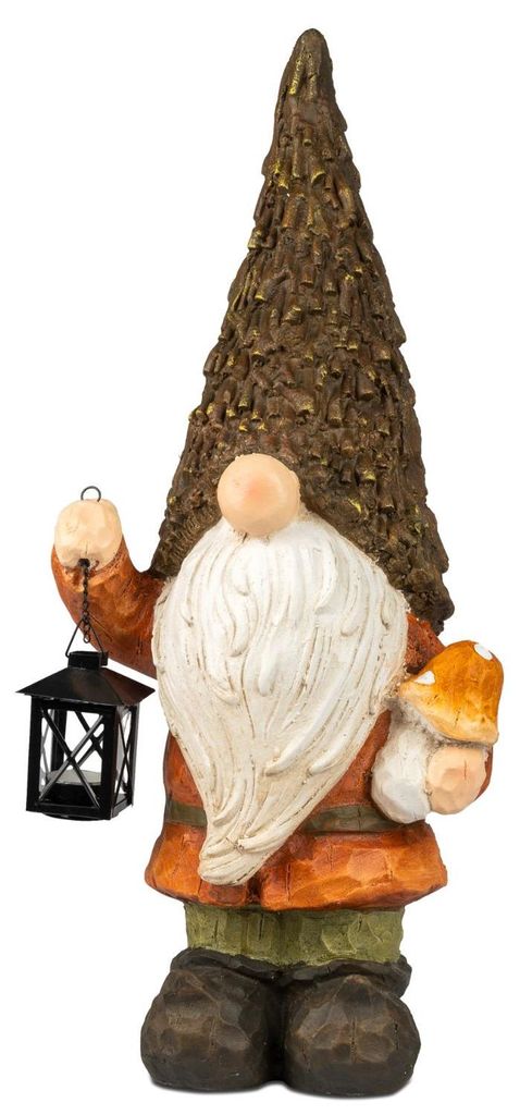 Dekofigur Zwerg, Wichtel HERBSTZEIT mit Laterne H. 65cm aus Produktbild 