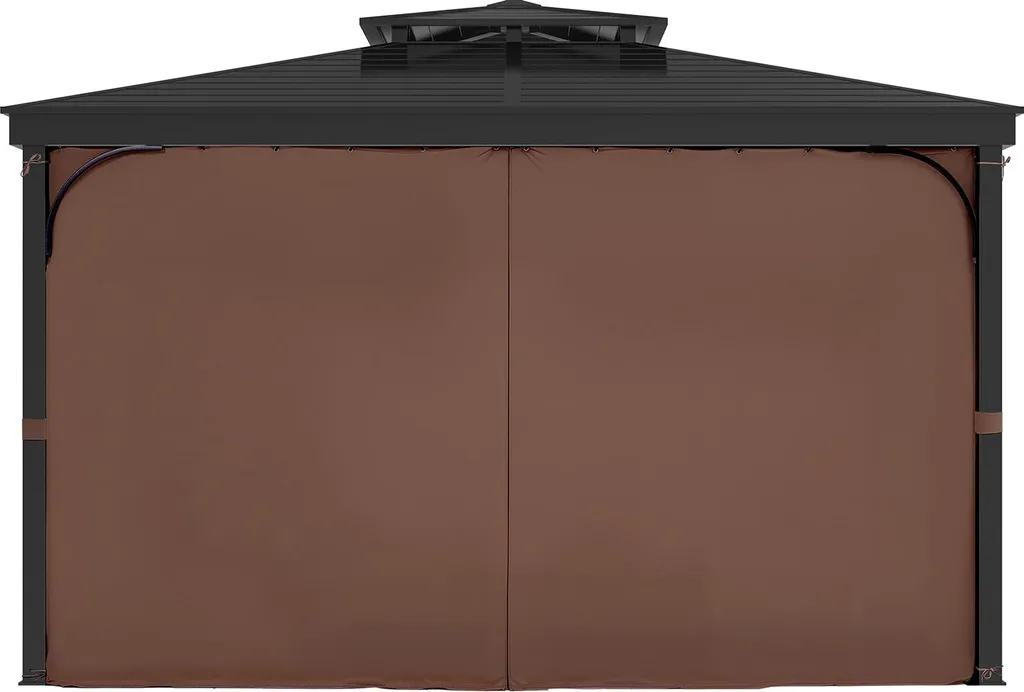 Rideaux de Tonnelle Universels 281x341 cm - Parois Latérales en Tissu
