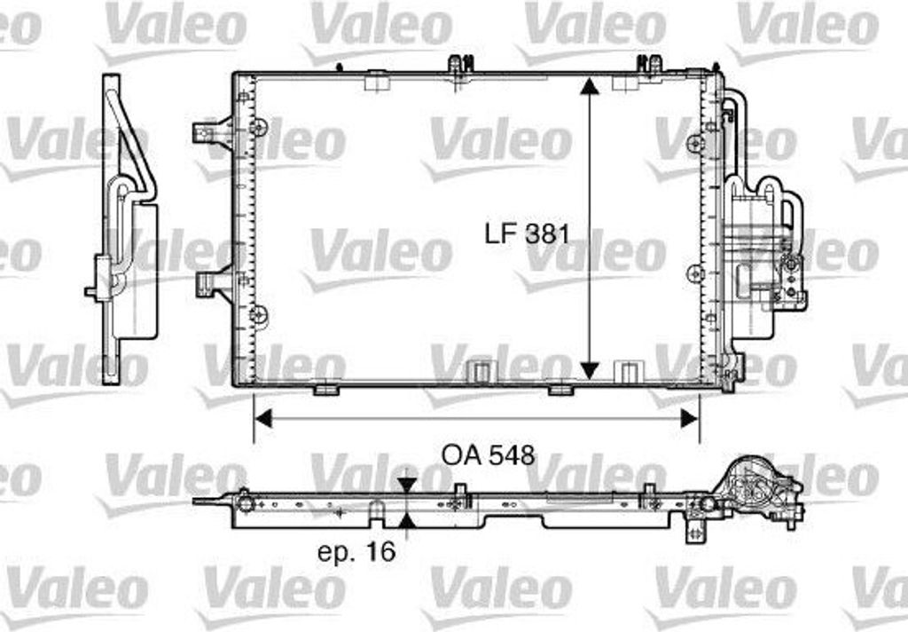 VALEO 817609 - OE 1850000 Klimakondensator für Combo Tour, Corsa C (X01), Combo