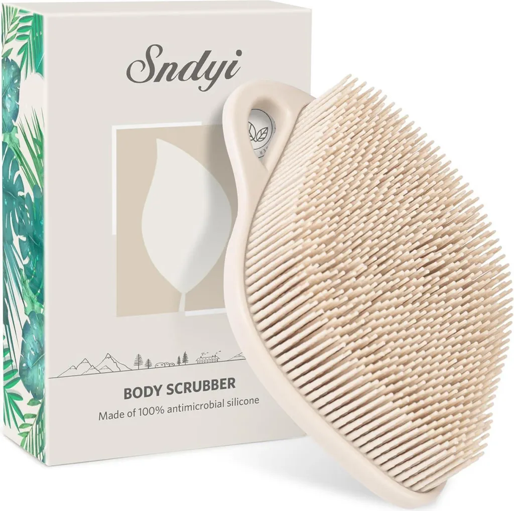 Brosse corps hygiénique et durable en silicone - Massage doux et relaxant